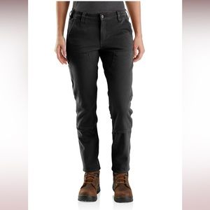 Carhartt Womens Double Knee Relaxed Fit Stretch Twill Pants